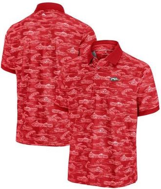 Tommy Bahama Mens Tommy Bahama Cardinal Arkansas Razorbacks Sport Bay View IslandZone Polo at Nordstrom, Size Large