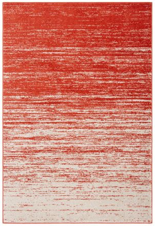 Safavieh Alfombra ombre moderno de polipropileno naranja/gris, 135 x 196 cm