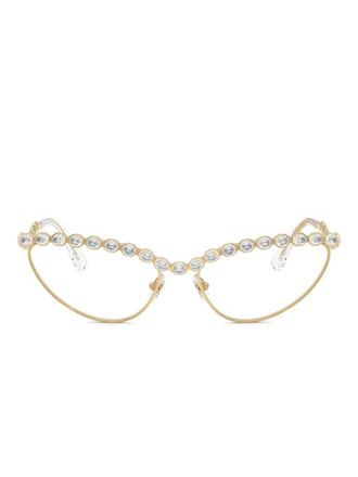 Swarovski Bril met cat-eye montuur - Goud