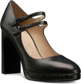 Stuart Weitzman Babette Platform Mary Jane Pump in Gunmetal at Nordstrom, Size 7.5