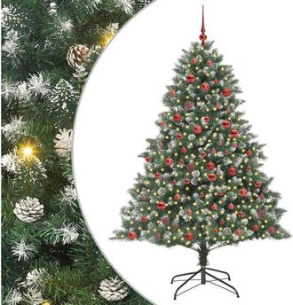 vidaXL &Aacute;rbol De Navidad Artificial Verde 180 Cm Pvc, Pl&aacute;stico Y Acero