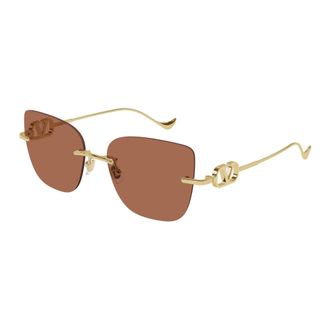 Valentino Sunglasses, female, Yellow, Size: 54 MM Sunglasses