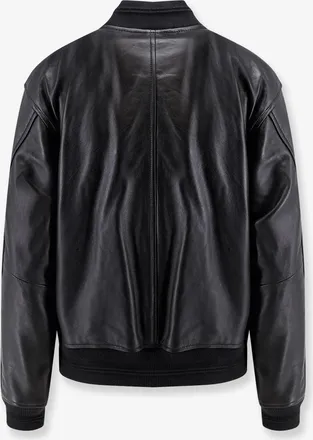 Diesel Womens Leather Jacket Ilyan Black
