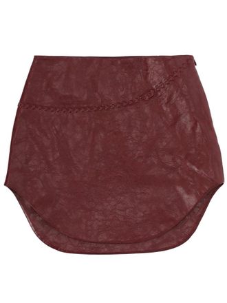 Diesel Neutrals O-Hara Curved Hem Viscose Miniskirt
