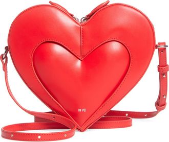 JW PEI Francisca Faux Leather Heart Crossbody Bag in Red at Nordstrom Rack