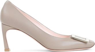 Roger Vivier Beige Belle Trompette Calf Leather Pumps-Donna