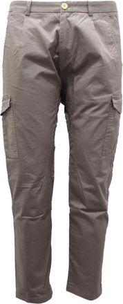 Paolo Pecora Cargo katoenen broek gemaakt in Itali&euml; - Heren - Slim Fit Broeken - Groen - S - Katoen - Broeken