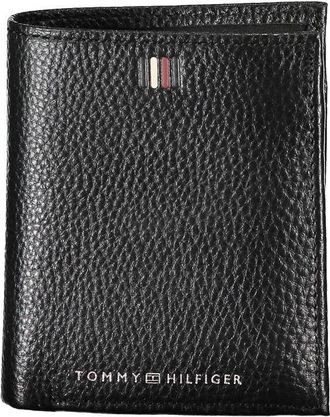 Tommy Hilfiger Mens Leather Wallet Bifold - Black