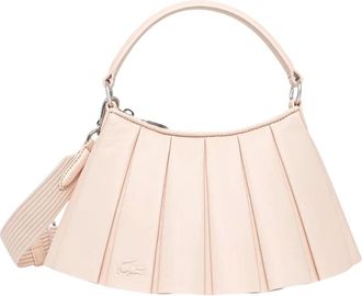 Lacoste Borsa piccola Lenglen in pelle - - Bags - Donna - Rosa - ONE SIZE