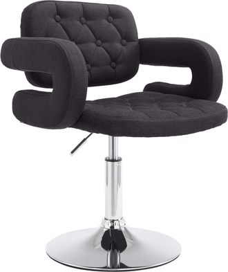 Clp Sedia Lounge Dublin In Tessuto Nero