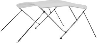 vidaXL Toldo Bimini De 3 Arcos Blanco 183x196x137 Cm Vidaxl