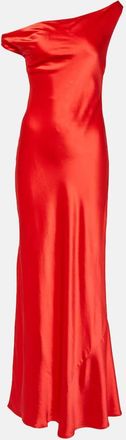 Staud Ashanti one-shoulder satin gown