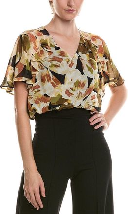Anne Klein Petite Ruffle Sleeve Top