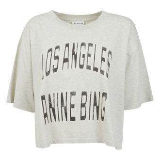 Anine Bing Mujer, Camisetas, Gris, Talla: M