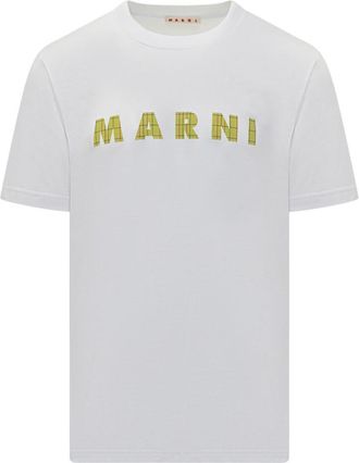 Marni White Logo T-Shirt