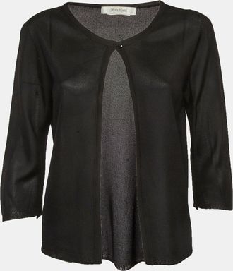 Max Mara Black Knit Cardigan