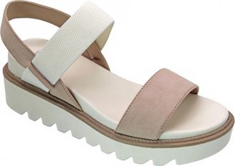 Mia Womens Jene Sneaker Bottom Sandal In Blush/white