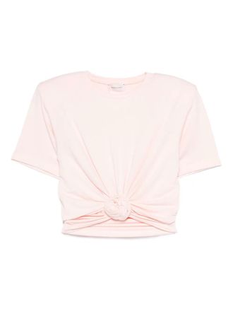 Magda Butrym knotted T-shirt - Pink