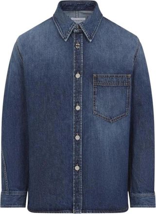 Givenchy Denim Overshirt - Heren - Spijkeroverhemden - Blauw - M - Denim - Overhemden