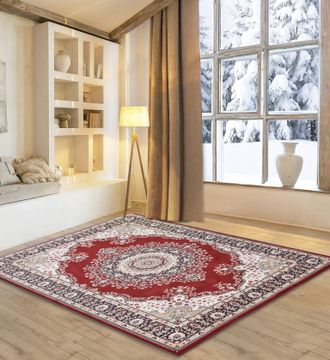 My Home Wollteppich »Oriental D3« rechteckig 10 mm Höhe reine Wolle, Orient-Optik, Wohnzimmer