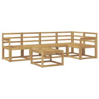 vidaXL Conjunto De Sof&aacute;s De Exterior 6 Pcs Blanco Vidaxl