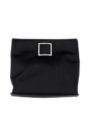 Roger Vivier Rectangular Clutch Bag with Subtle Gathered Detail
