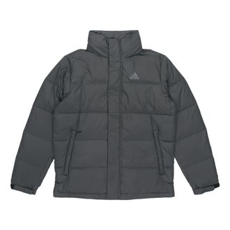 adidas Logo Print Casual Warm Sport Down Jacket Male Black GF0060