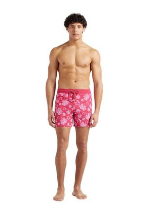 Vilebrequin Mens Turtle Heart Flocked Swim Shorts in Groseille at Nordstrom, Size Xx-Large