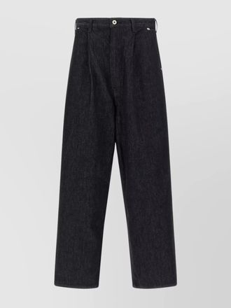 Comme Des Gar&ccedil;ons relaxed fit wide leg denim trousers
