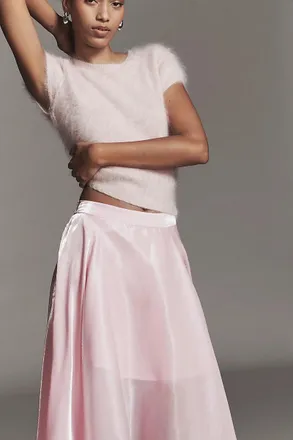Bl^nk London Marea Shine Midi Skirt