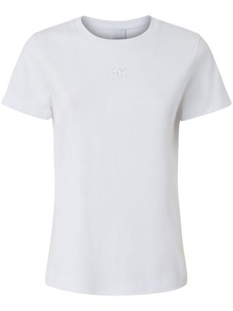 Pinko T-shirt met geborduurde bloemen - Wit