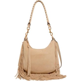 Aim&eacute;e Kane Convertible Leather Shoulder Bag in Camel at Nordstrom