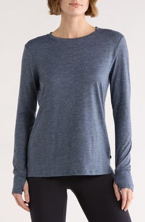 Marika Harper Long Sleeve Active Top in Heather Total Eclipse at Nordstrom Rack, Size X-Large