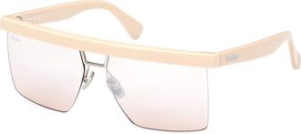 Max Mara MM0072 FLAT1 25L Womens Sunglasses White Size 60