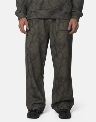 Good For Nothing Joggers oversize in pile di cotone grigio mimetico