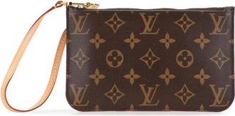 Louis Vuitton Pre-owned Clutches, female, Brown, Size: ONE SIZE Pre-owned Printed Wristlet