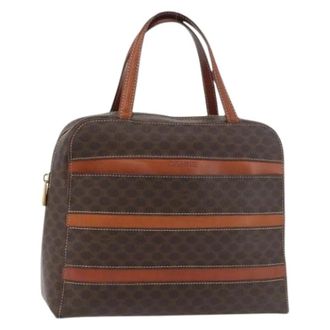 Celine Pre-owned Handbags, female, Brown, Size: ONE SIZE Pre-owned Vintage Macadam Hand Bag