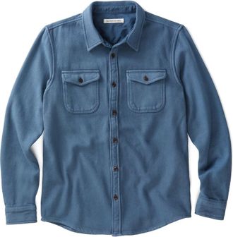 Outerknown Mens Chroma Blanket Shirt In Marine