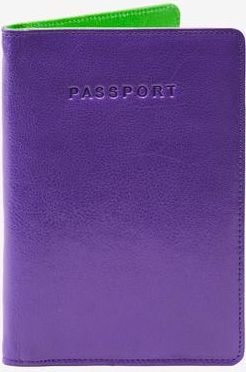 Tusk Siam Passport Wallet in Purple /Grass at Nordstrom