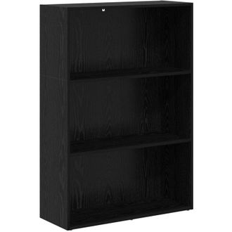 vidaXL Estante De Libros Roble Negro 60 X 30 X 76.5 Cm Vidaxl