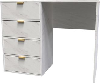 Welcome Furniture Harare Ready Assembled Dressing Table with 4 Drawers - Marble - Welcome Furniture | TJ Hughes