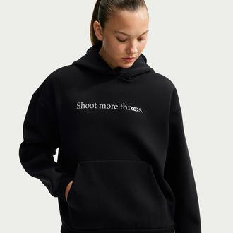 Nike Womens Caitlin Clark Therma-FIT Pullover Basketball Hoodie in Black | JA0095-010
