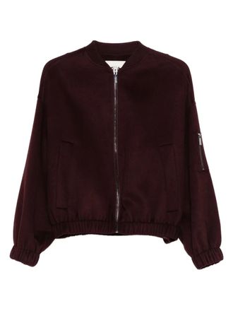 Vicolo zip pocket bomber jacket - Red