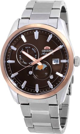 Orient Contemporary Stretto Day-Night Automatic Brown Dial Mens Watch RA-AK0313Y30B