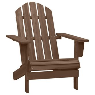 vidaXL Silla De Jard&iacute;n De Madera Marr&oacute;n Vidaxl