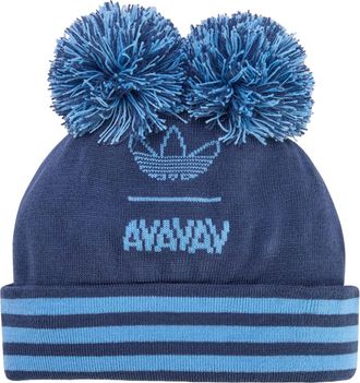 adidas x Avavav Souvenir Pom-Pom Beanie Night Marine Light Blue KA2408