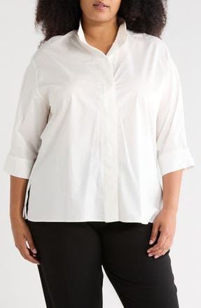 Elie Tahari Stand Up Collar Top in White at Nordstrom Rack, Size 2 X