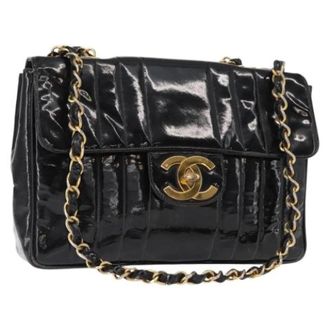 Chanel Pre-owned Coated Canvas Schoudertas - Dames - Pre-owned - Zwart - Maat: ONE Size