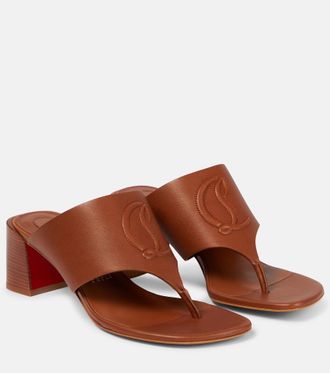 Christian Louboutin Sandali CL Tongamule in pelle