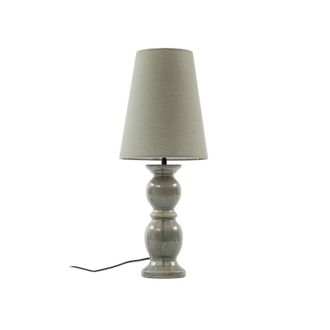 Lucande L&aacute;mpara De Mesa lyndorin En Verde Cer&aacute;mica - Lucande